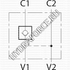 LVST-DIN Одноклапанный гидрозамок (OFC/VILLA, Италия)